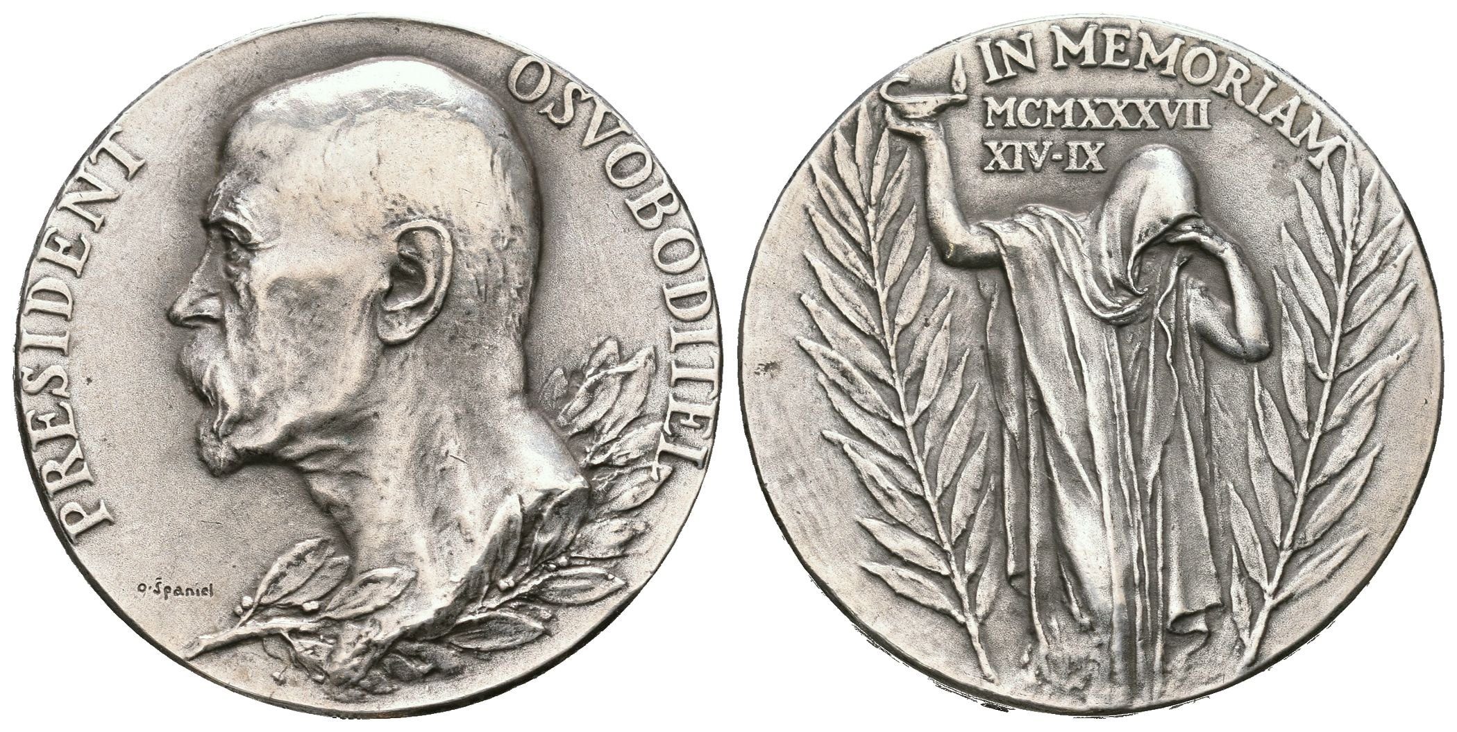Španiel Otakar -  K úmrtí TGM, 30 mm