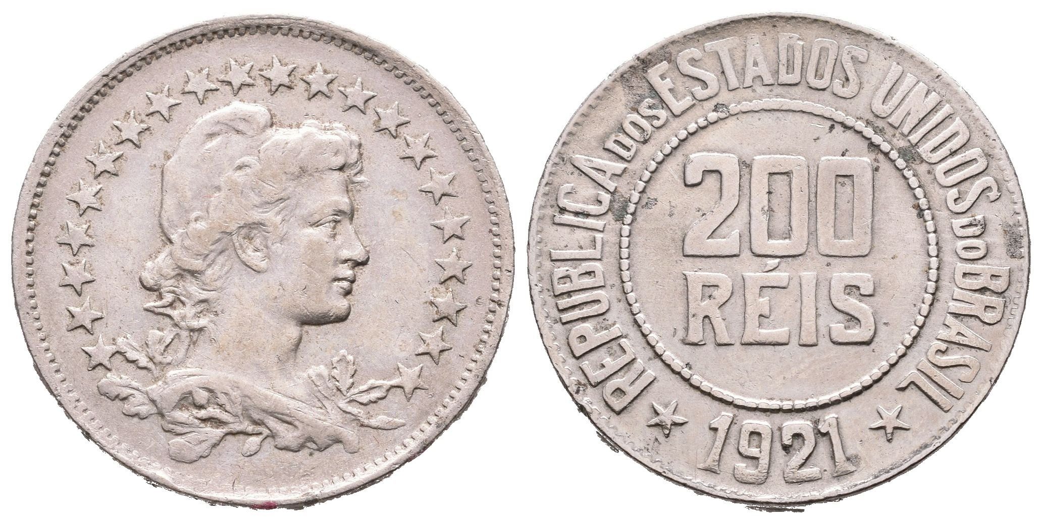 Brazílie, 200 Reis 1921