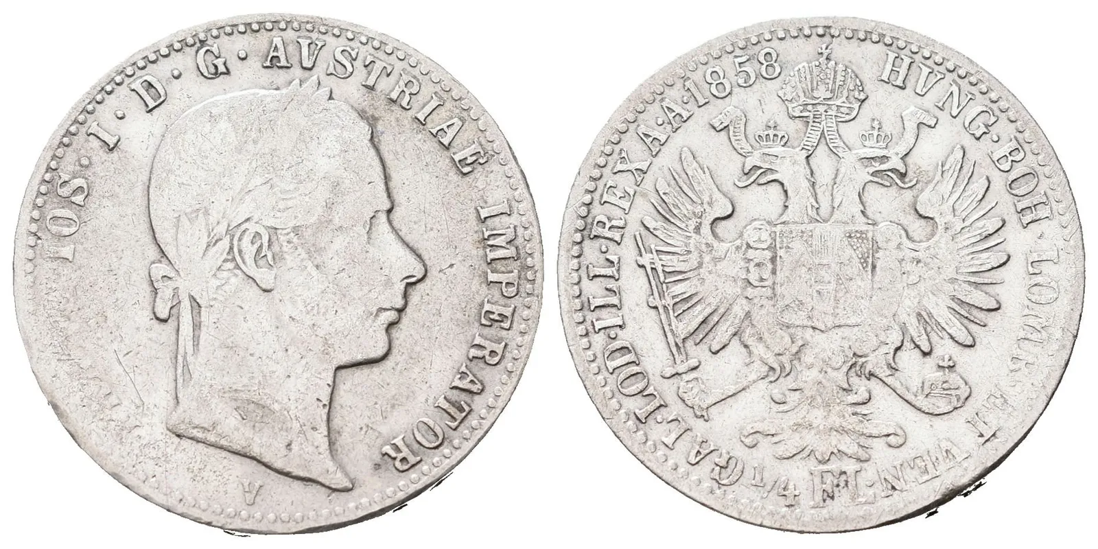 1/4 Zlatník 1858 V