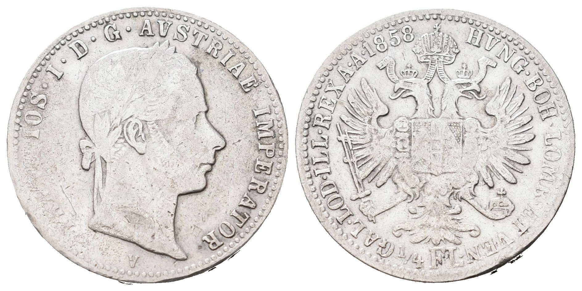 1/4 Zlatník 1858 V