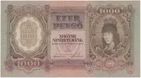 Maďarsko, 1000 Pengö 1943, Hej.H12a
