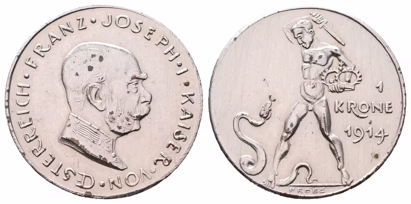 1 Koruna 1914 - vítězná