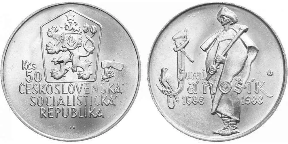 50 Kčs 1988 - Juraj Jánošík