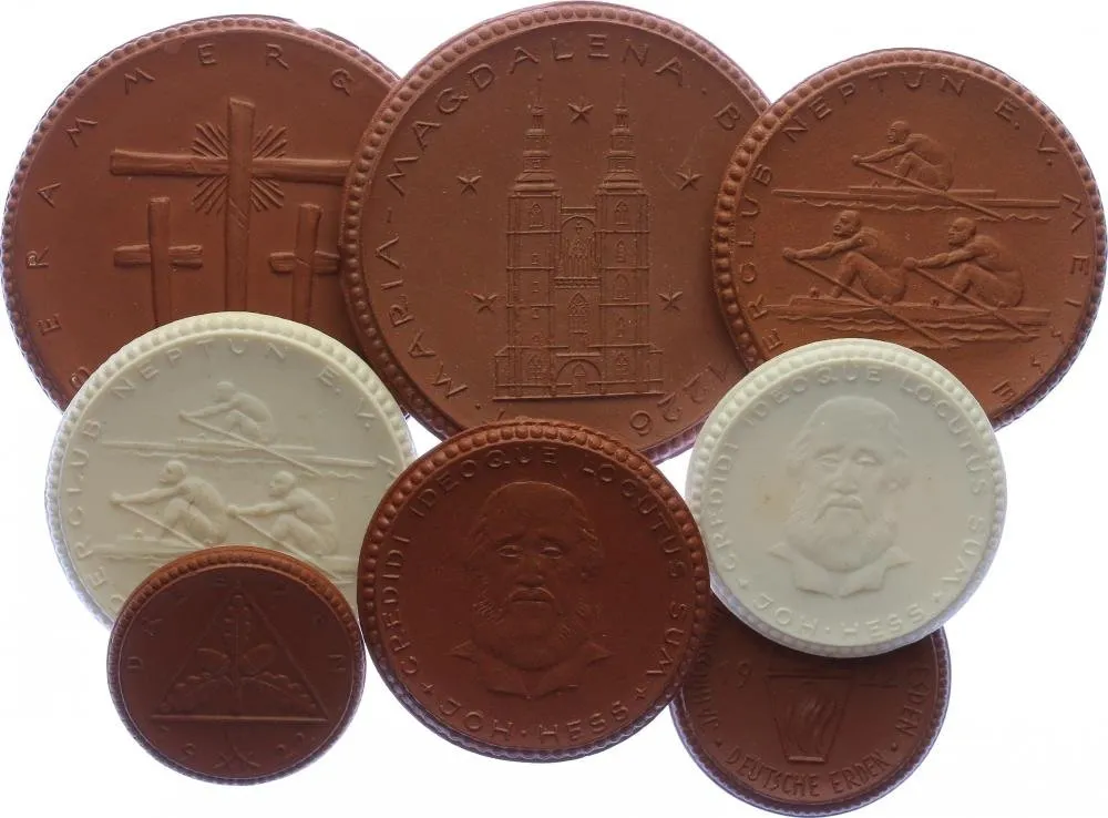 Německo, pamětní porcelánové medaile — 1