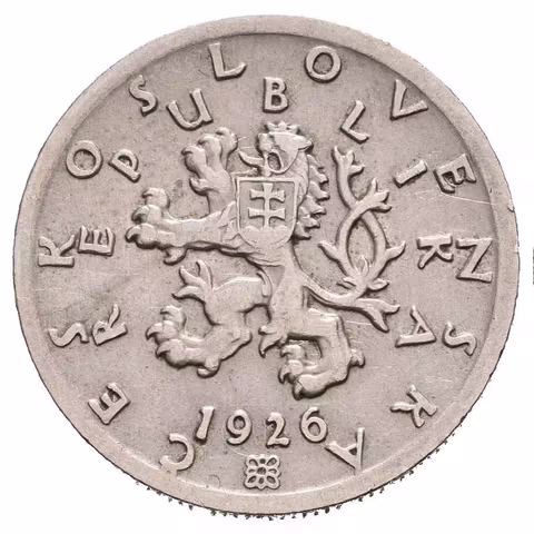 50 Haléř 1926, pěkná zachovalost, patina, rysky_RR!
