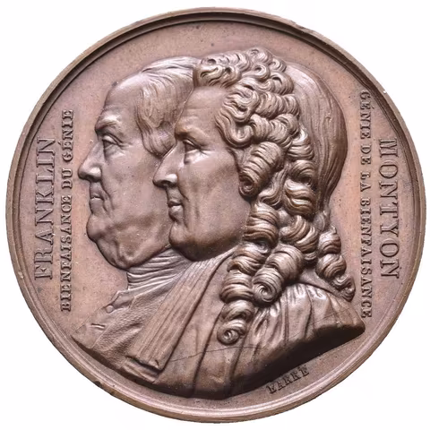 AE Medaile 1833 (Barre) - Záslužná medaile společnosti Franklina a