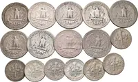 Soubor mincí - 1/4 Dollar 1934, 1937, 1937 D, 1941, 1942, 1945 — 2