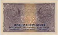 10 Koruna 1919, série O 199, Hej.9b - fotografie 2