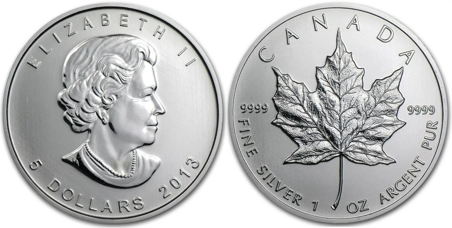 Kanada, 5 Dollars 2013 - Maple Leaf