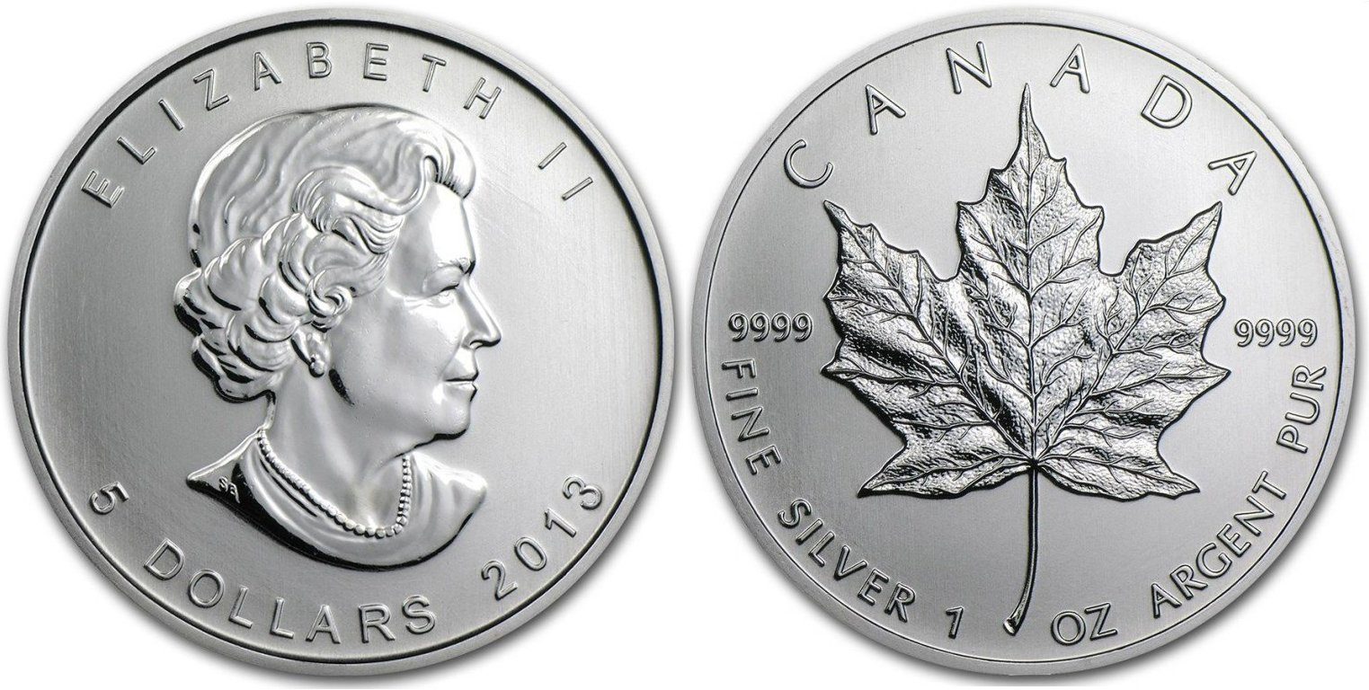 Kanada, 5 Dollars 2013 - Maple Leaf