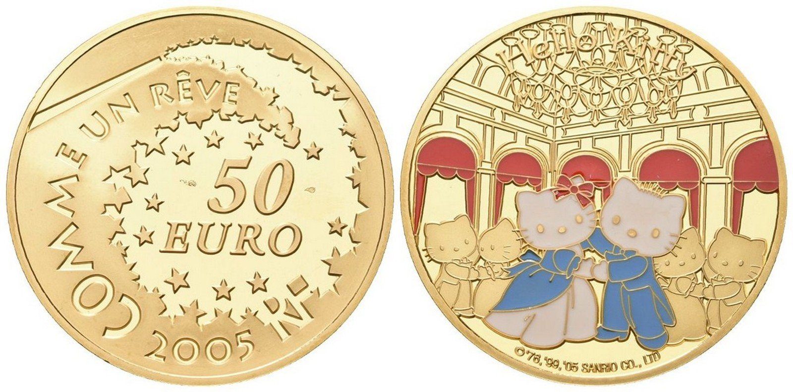 Francie, 50 Euro 2005 - Hello Kitty