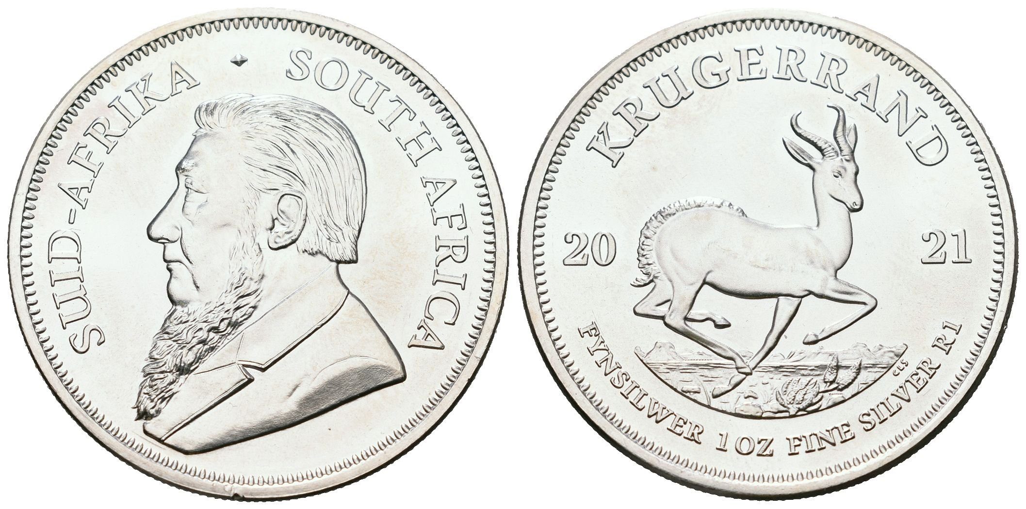 Jižní Afrika, 1 Rand 2021 - 1 Oz (Krugerrand)