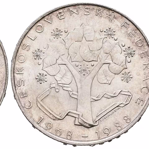 500 Kčs 1988 - Československá federace, Aurea.176, lesk, patina