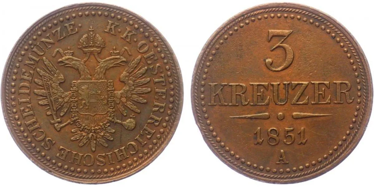 Konvenční měna, 1848 - 1857 — 1