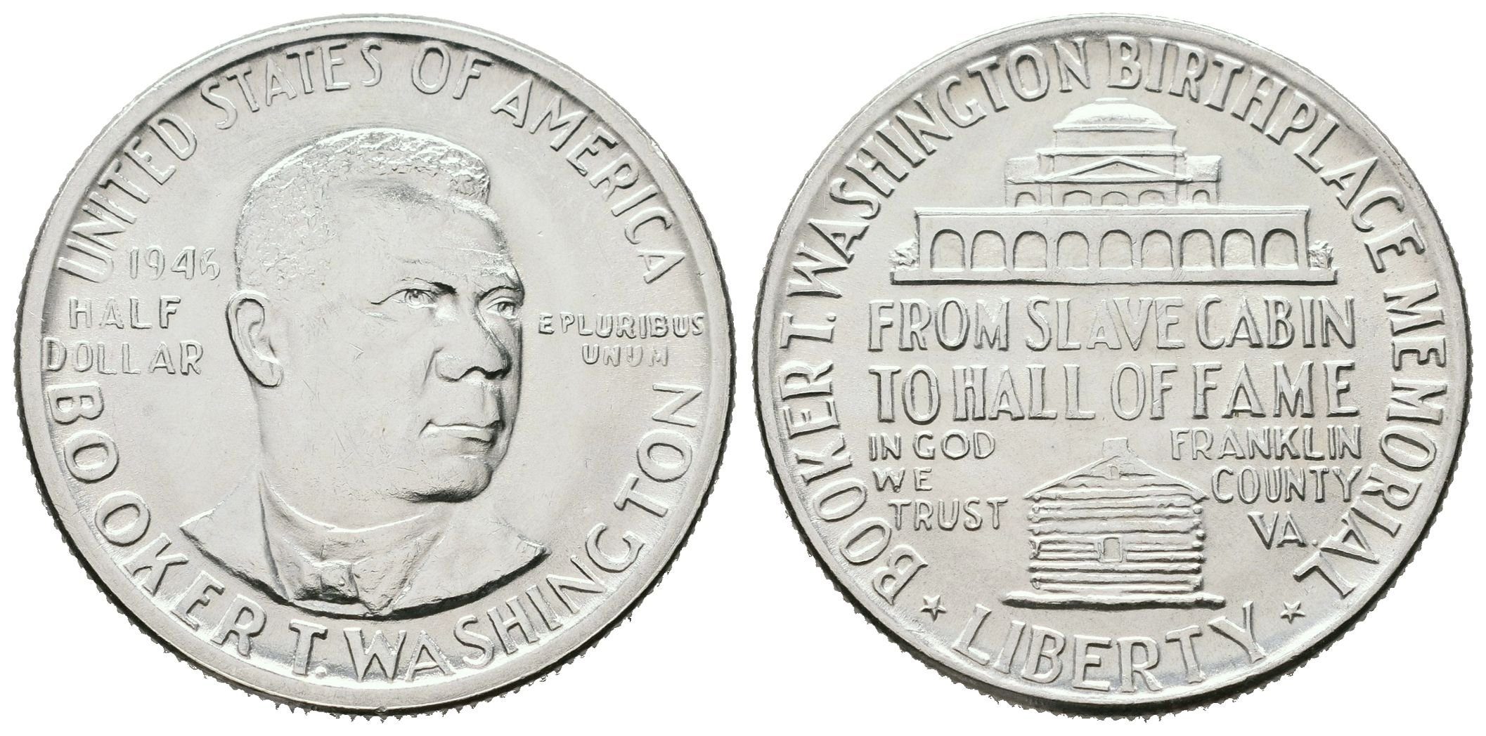 USA, 1/2 Dollar 1946 - Booker T. Washington