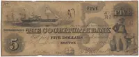 USA - Massachusetts, 5 Dollar 1849