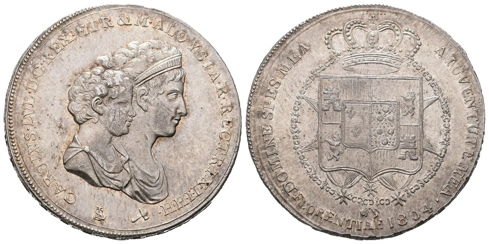 Itálie - Toskánsko, Carolo Ludovico a Maria Louisa, 1803 - 1807 — 1