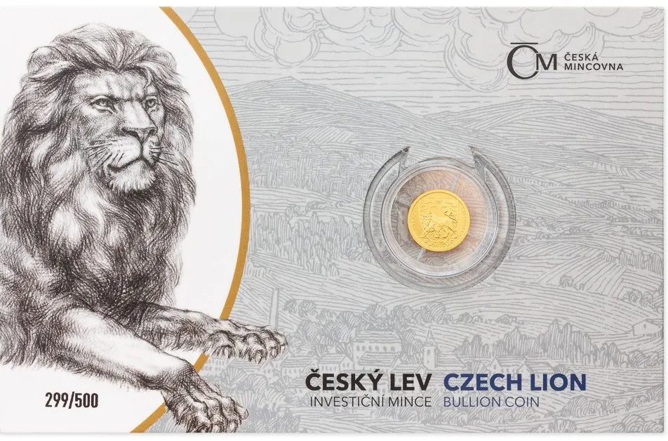 5 Dollars 2020 - Český lev, investiční mince