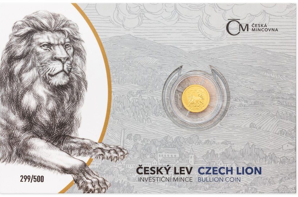 5 Dollars 2020 - Český lev, investiční mince