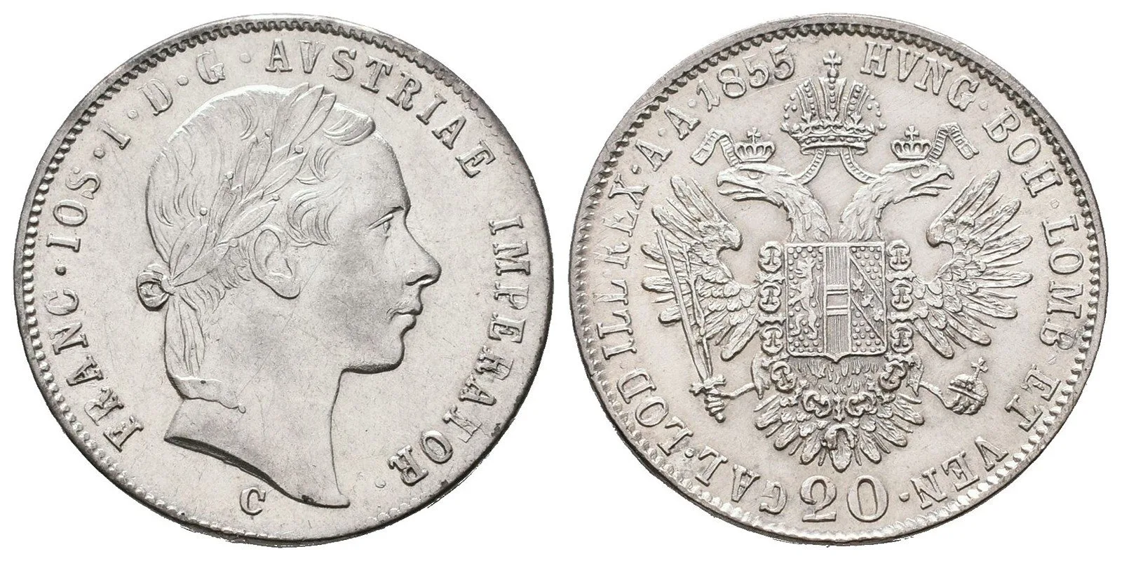 Konvenční měna, 1848 - 1857 — 1
