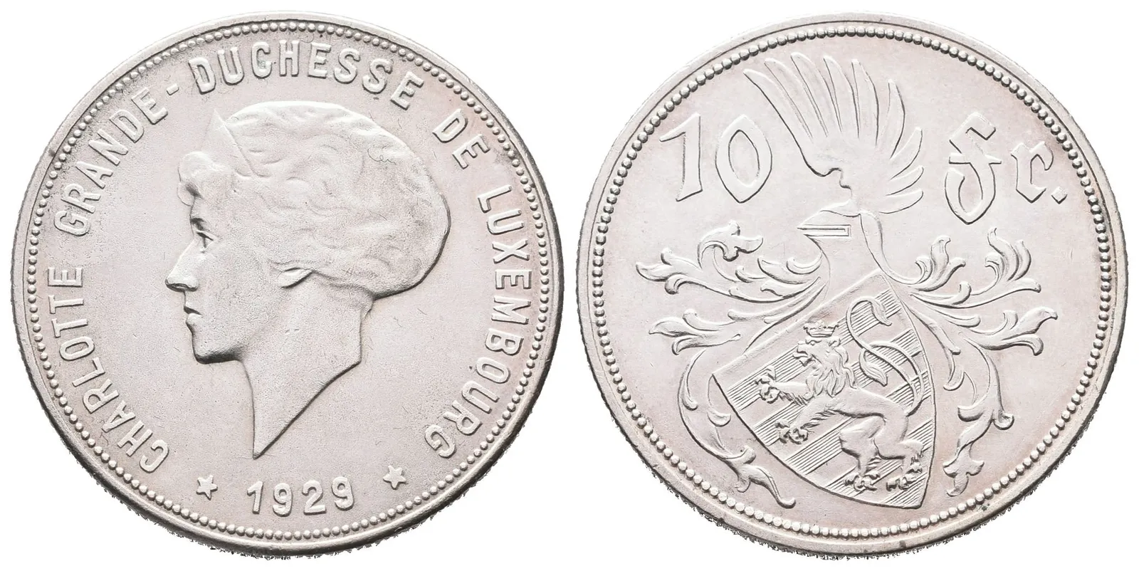 Lucembursko, 10 Frank 1929