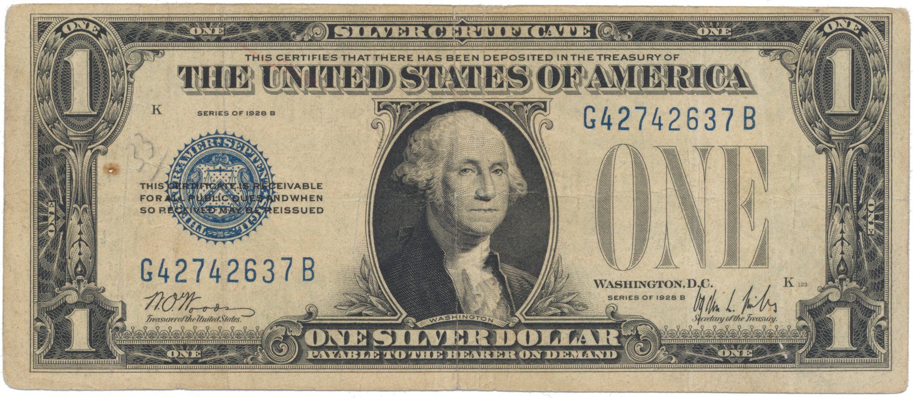 USA, 1 Dollar 1928B, Pick.412b