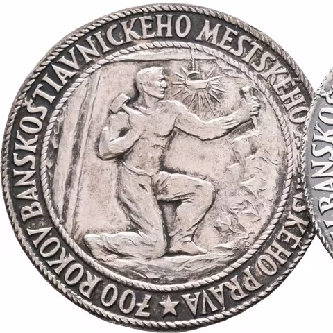AR Žeton b.l. - 700 let banskoštiavnického městského a báňského práva.