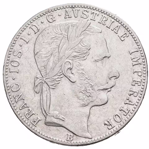 Zlatník 1867 B, nep. zbytky lesku, patina, rysky