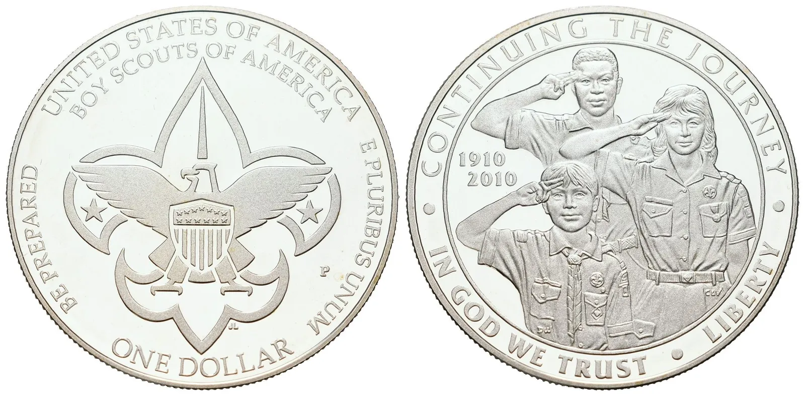 USA, 1 Dollar 2010 - Skauti, PROOF
