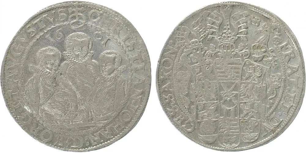 Sasko, Christian II., Johann Georg I. a August, 1591 - 1611 — 1