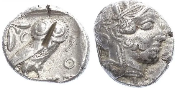 Attica, Athény, AR Tetradrachma