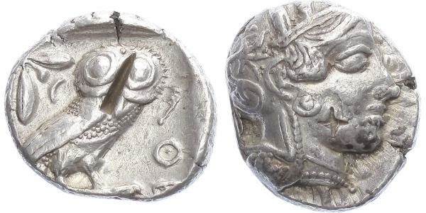 Attica, Athény, AR Tetradrachma