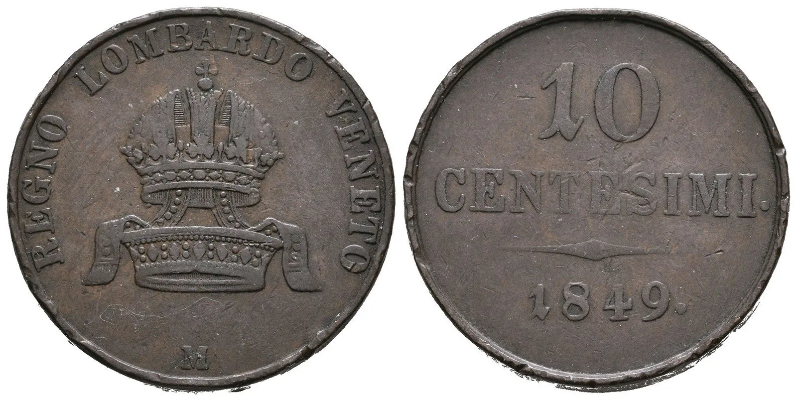 Konvenční měna, 1848 - 1857 — 1