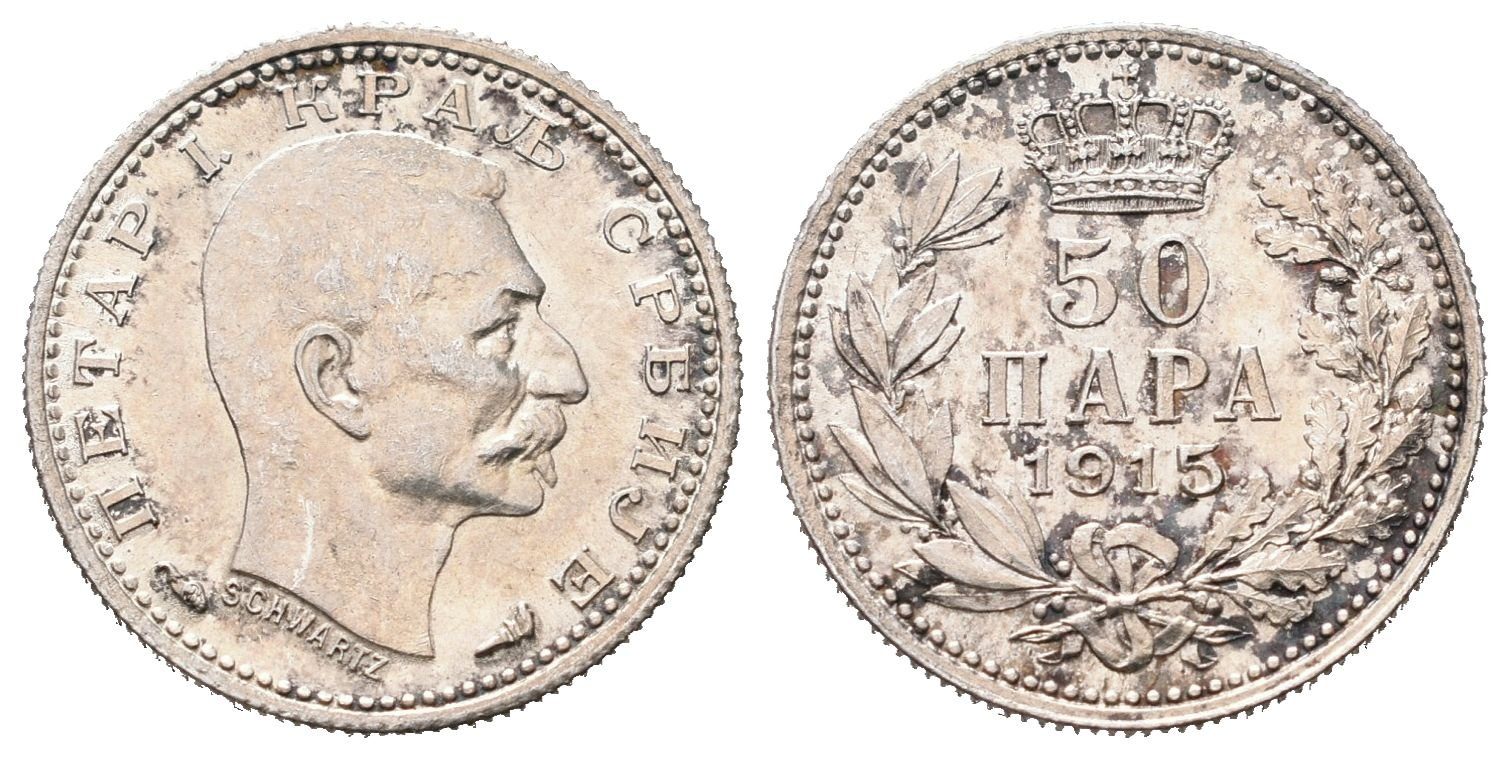 Srbsko, 50 Para 1915