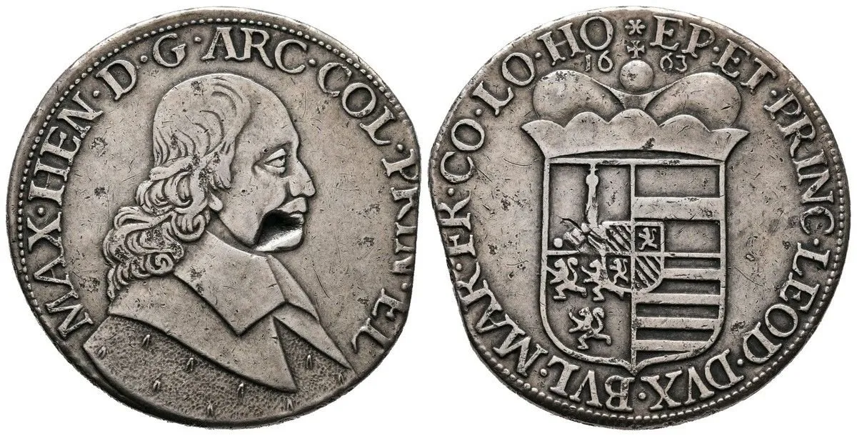 Belgie - Liege, biskupství, Maximilian Heinrich von Bayern, 1650 - 1688 — 1