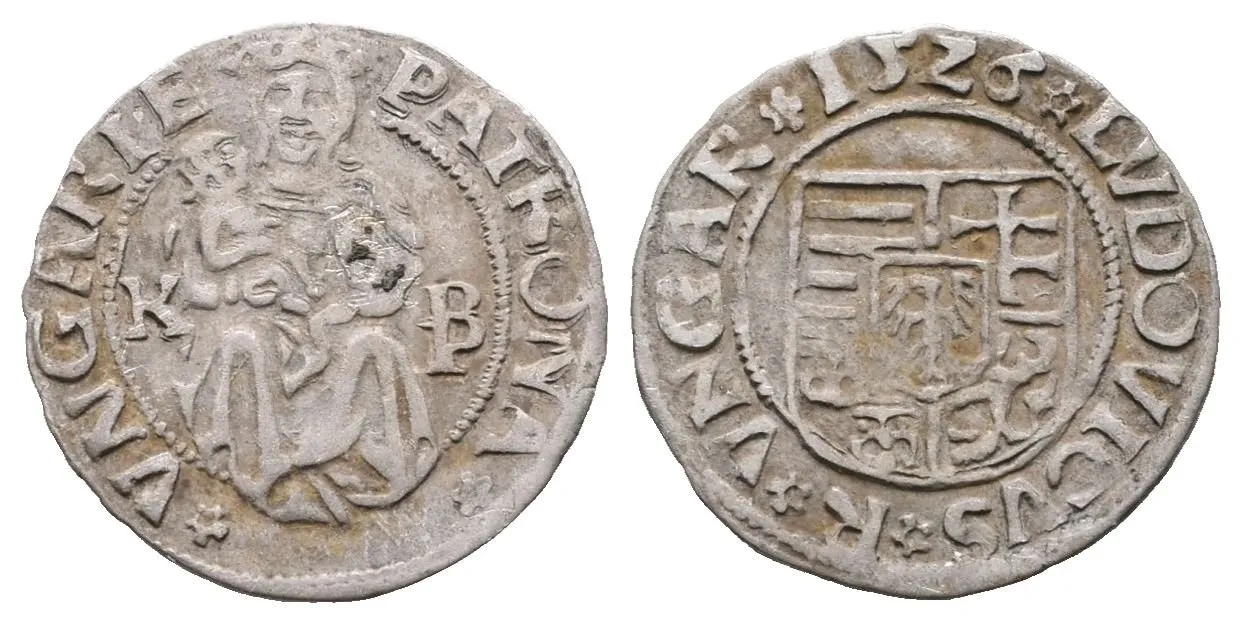 Uhersko, Denár 1526 K-B