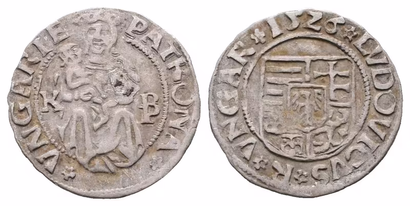 Uhersko, Denár 1526 K-B