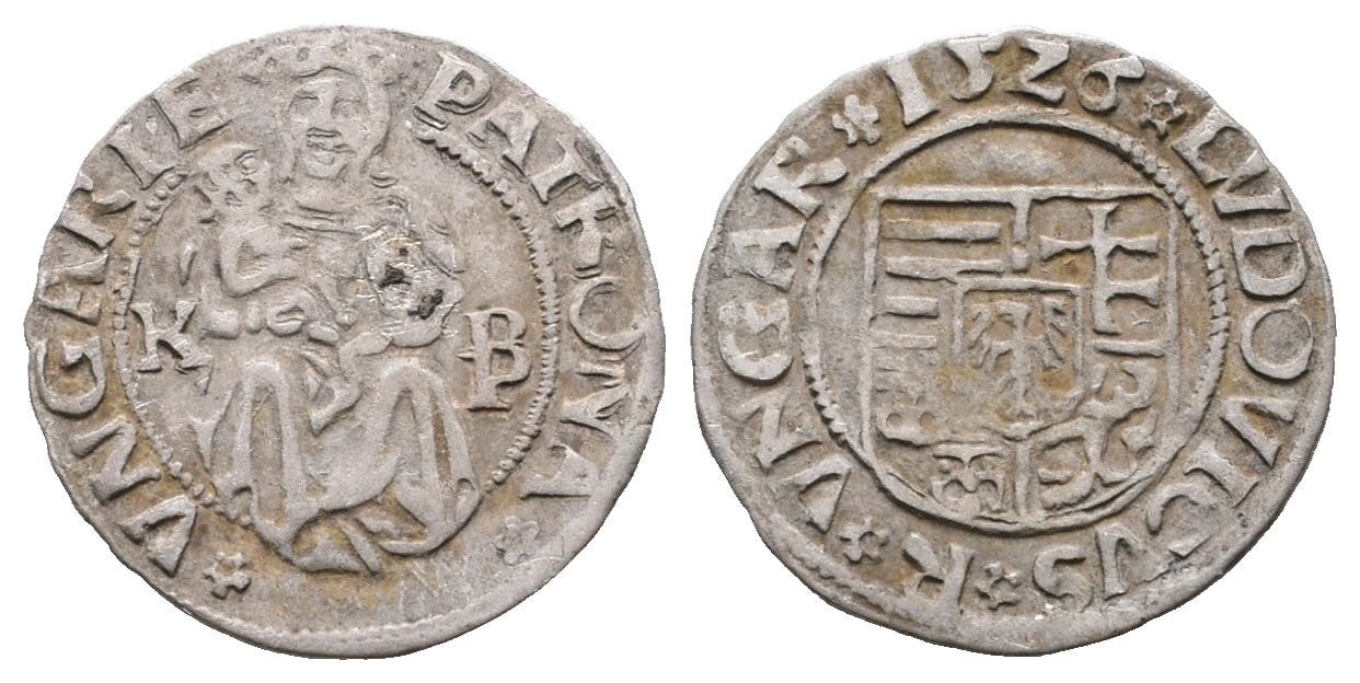 Uhersko, Denár 1526 K-B