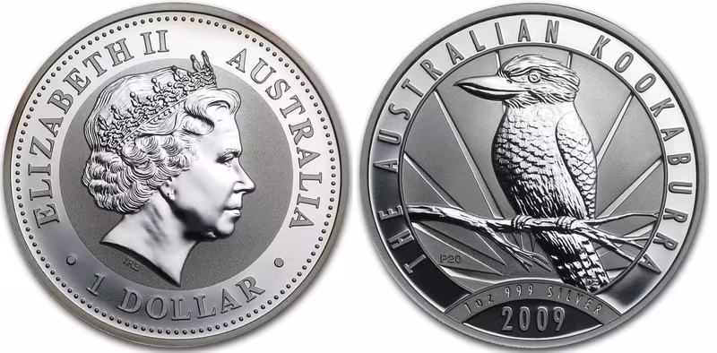 Austrálie, Dollar 2009 - Australian Kookaburra