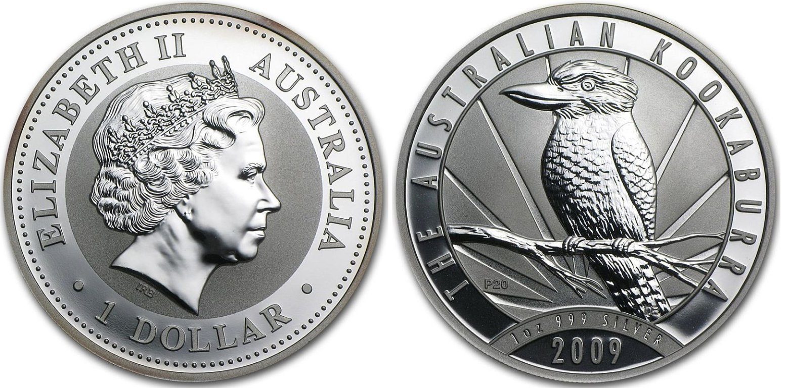 Austrálie, Dollar 2009 - Australian Kookaburra