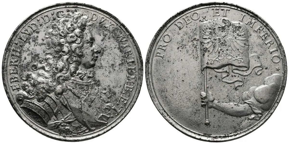 Německo - Württemberg, Eberhard Ludwig, 1693 - 1733 — 1