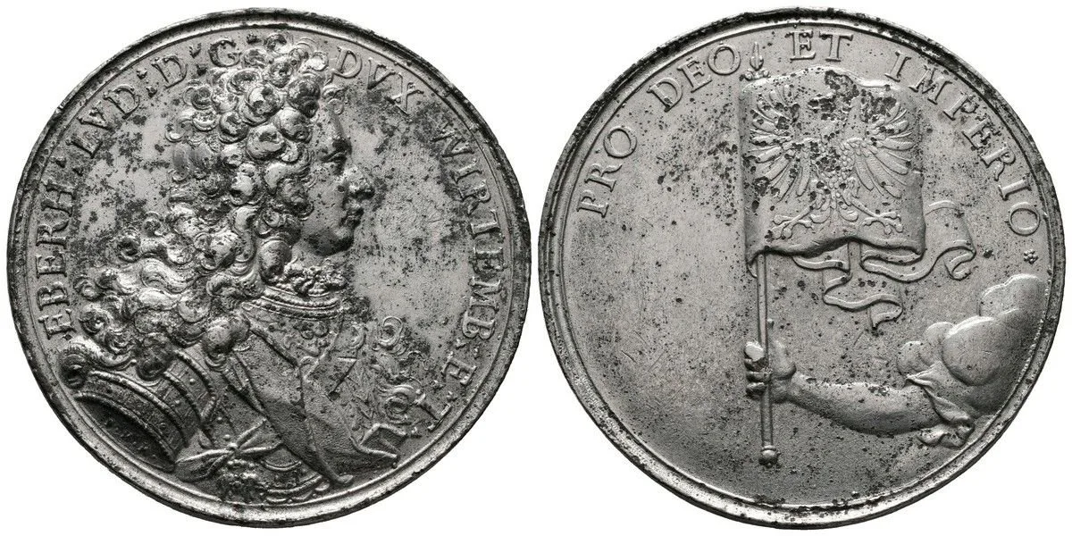 Německo - Württemberg, Eberhard Ludwig, 1693 - 1733 — 1