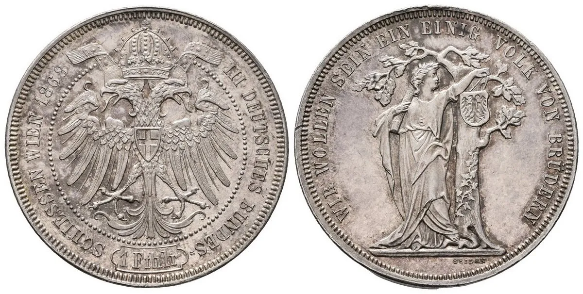 Rakouská a spolková měna, 1857 - 1892 — 1