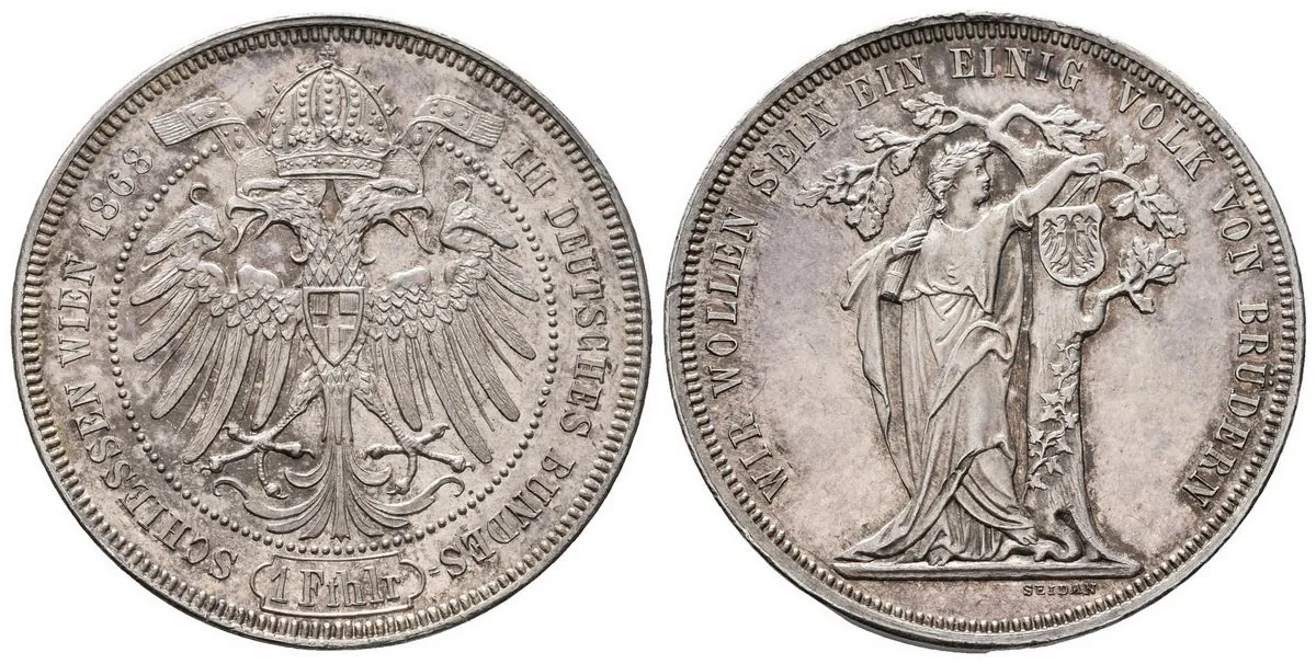 Rakouská a spolková měna, 1857 - 1892 — 1