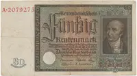 Německo, 50 Rentenmark 1934, Hej.D16a