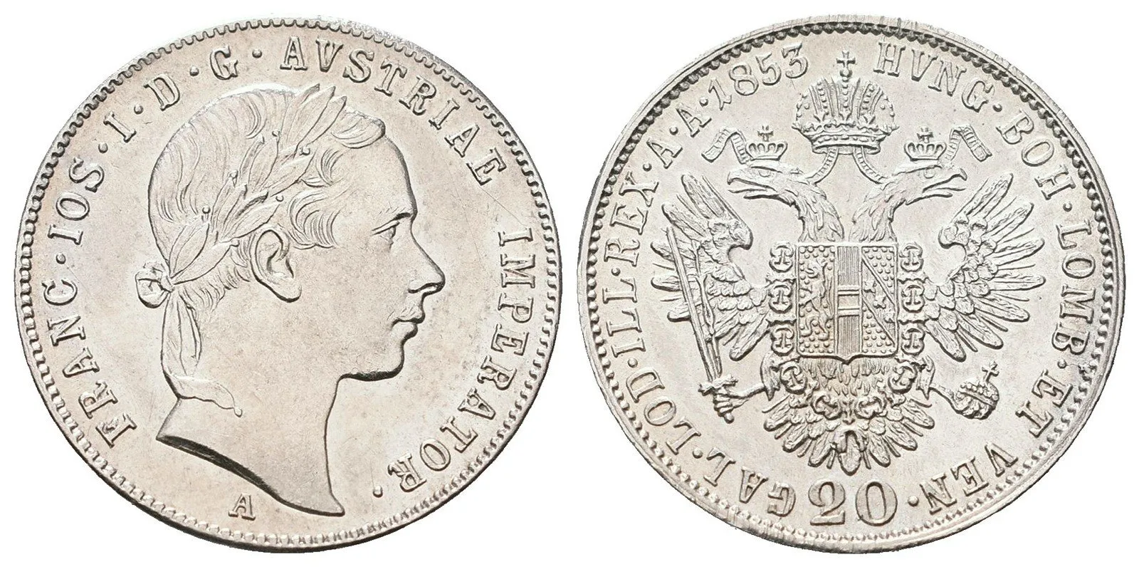 Konvenční měna, 1848 - 1857 — 1