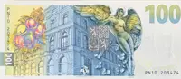 100 Koruna 2026 - Pamětní bankovka ke 100. výročí budování čs. měny - Vilém Pospíšil, serie PN10 - fotografie 2