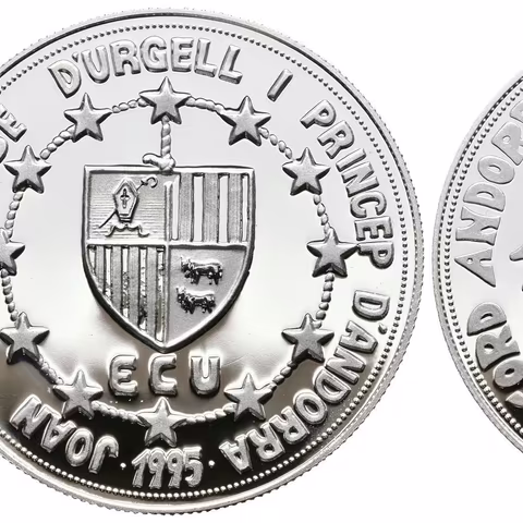 10 Diners 1995 - Celní unie, Ag 0,925 (31,47 g), PROOF, KM.105