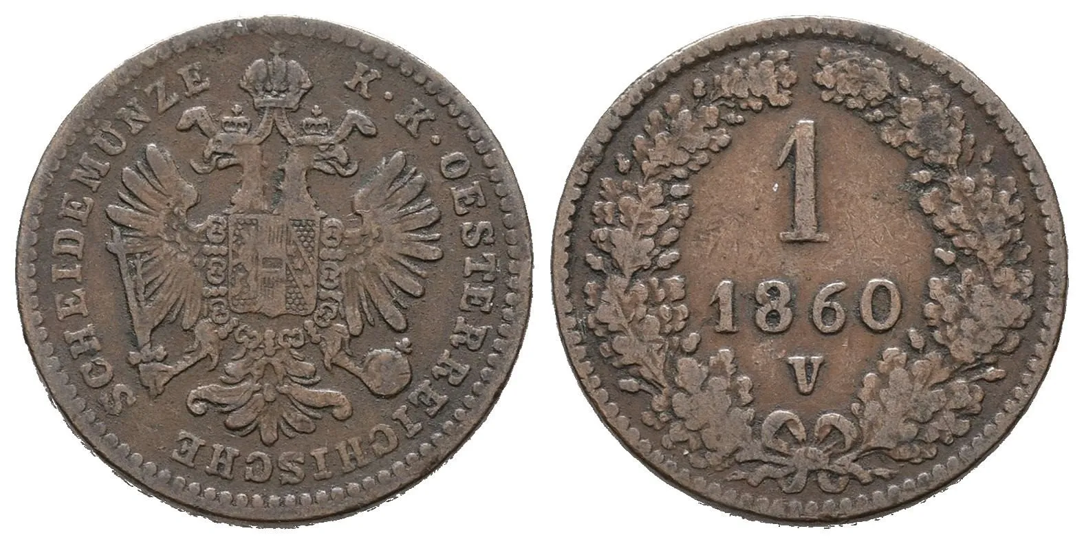 Rakouská a spolková měna, 1857 - 1892 — 1