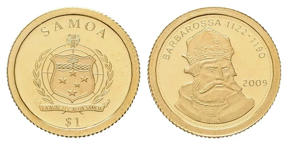 Samoa, 1 Dollar 2009 - Barbarossa